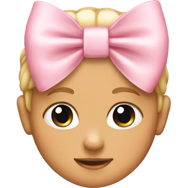 Baby pink bow  emoji