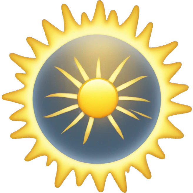 Sun beam emoji