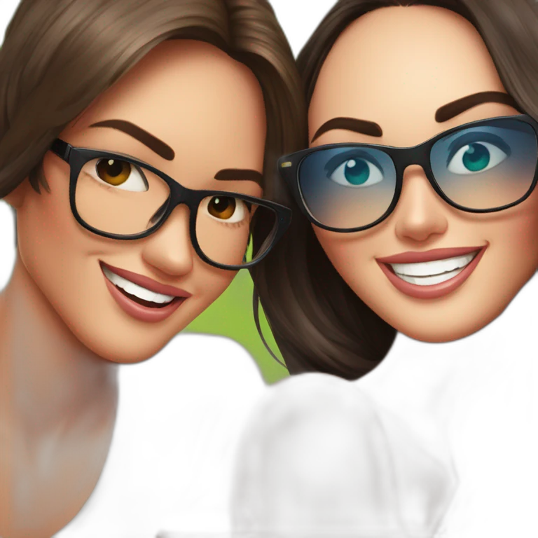 Megan Fox sonriente con lentes y hijo emoji