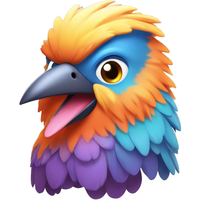 Happy bird emoji