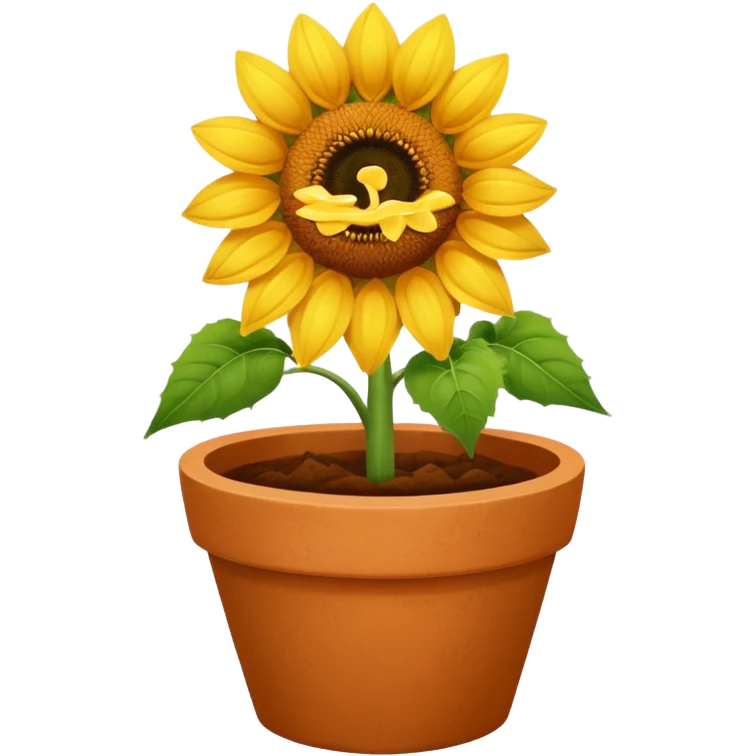 sunflower pot emoji
