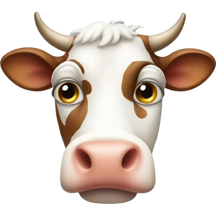 Cow being suspicious  emoji