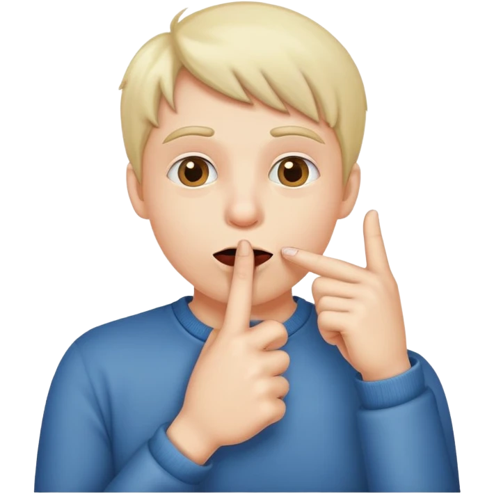 Peut tu me faire un bonhomme qui mets son doigts dans sa bouche avec un regard un peu coquin  emoji
