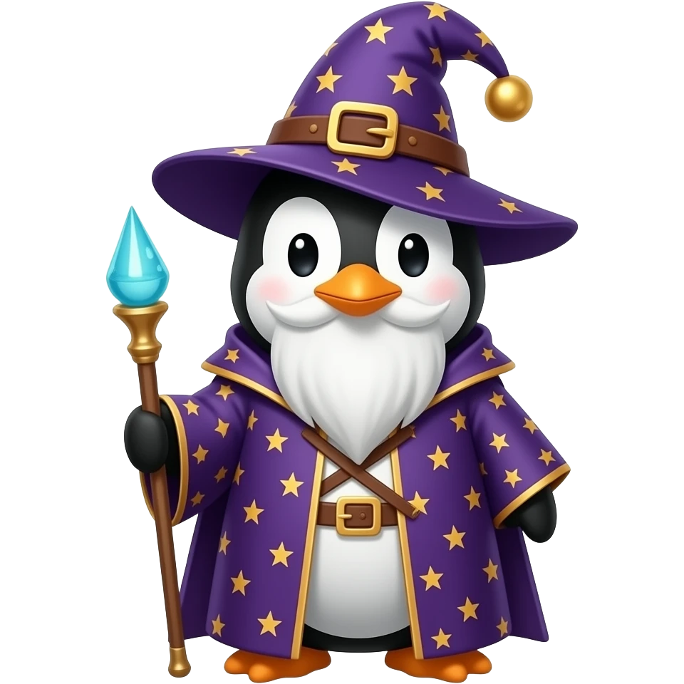 Penguin Wizard emoji