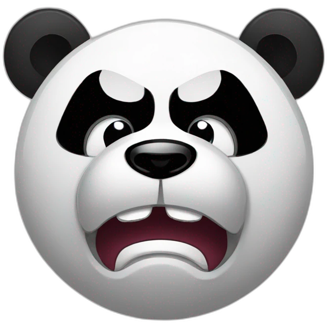 Panda angry 😡 emoji