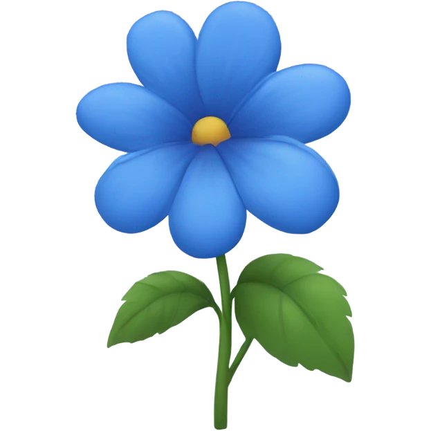 Blue flower emoji