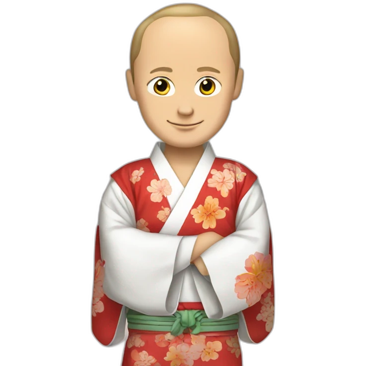 Putin wear kimono emoji