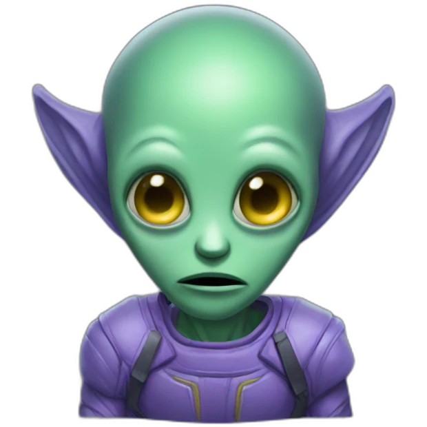 afraid alien dreaming emoji