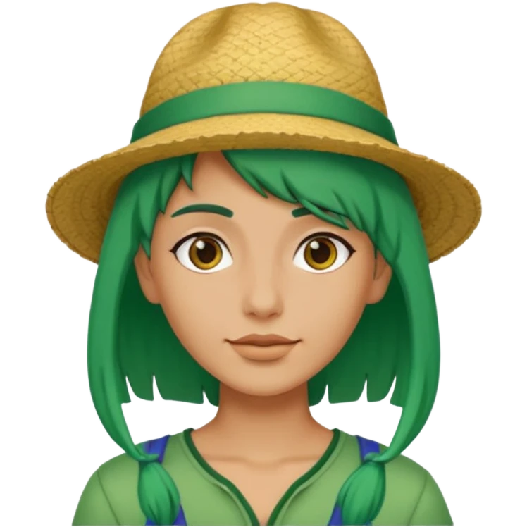 venice tourist green hair emoji