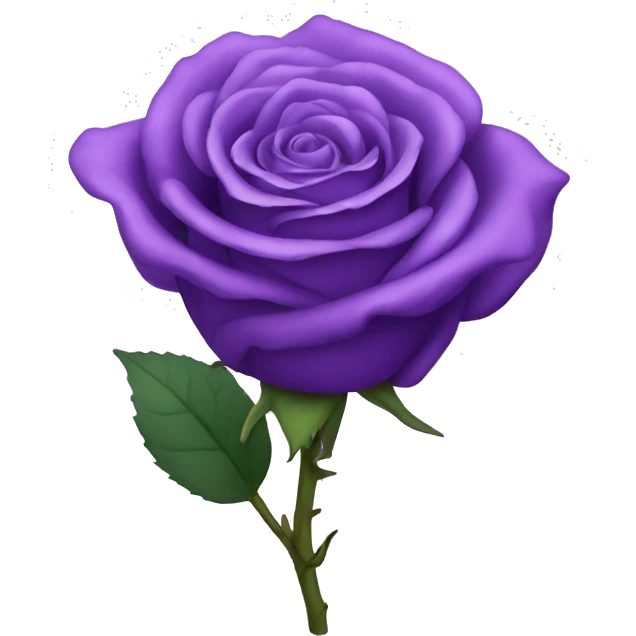 Purple rose emoji