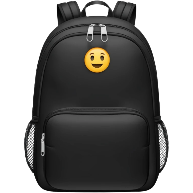 sac a dos de sport noir sans motif emoji