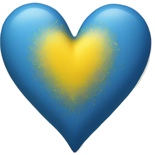 yellow-blue heart  emoji