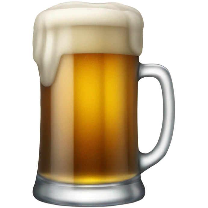 big glass beer emoji