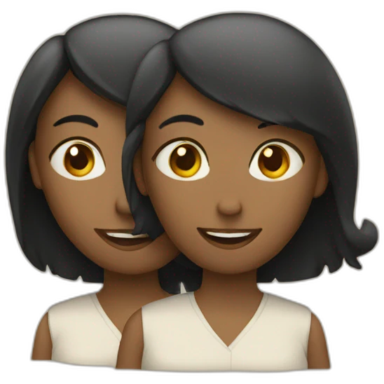 two women talking emoji