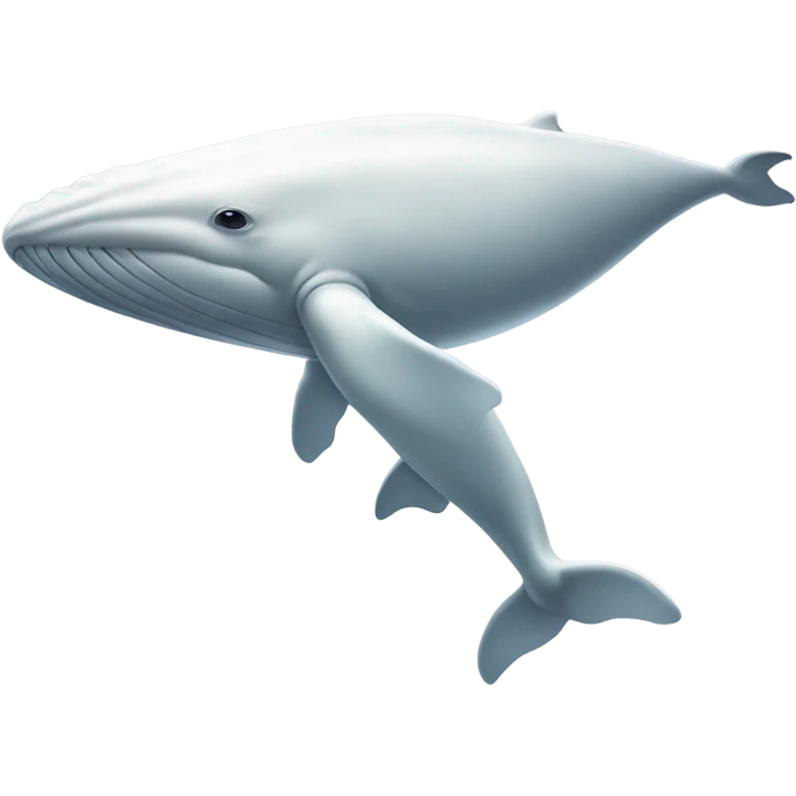 white whale , underside emoji