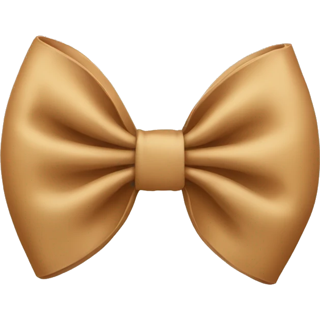 Tan bow emoji