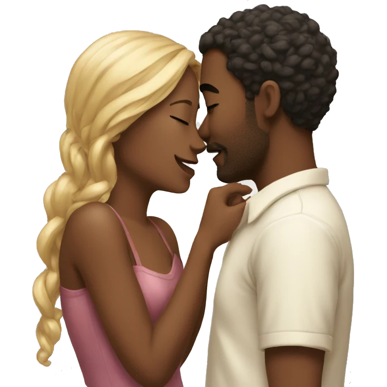 intimate moment between lovers emoji