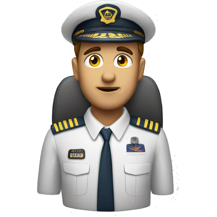 Nervous pilot emoji