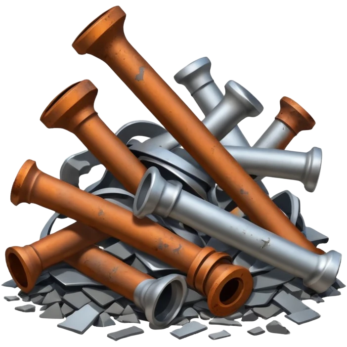 metal debris from the plane emoji