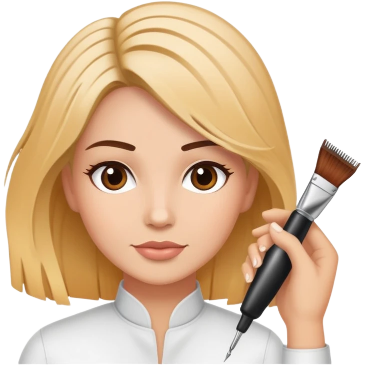 Hairstylist coloring hair emoji