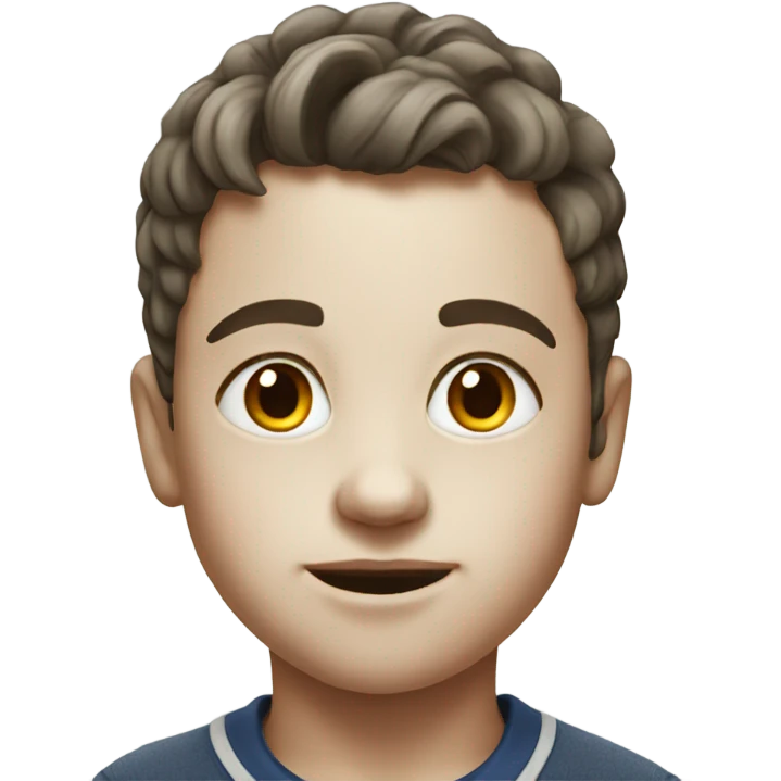 realistic portrait of a boy emoji