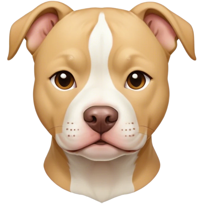 Pit bulls blond and white emoji
