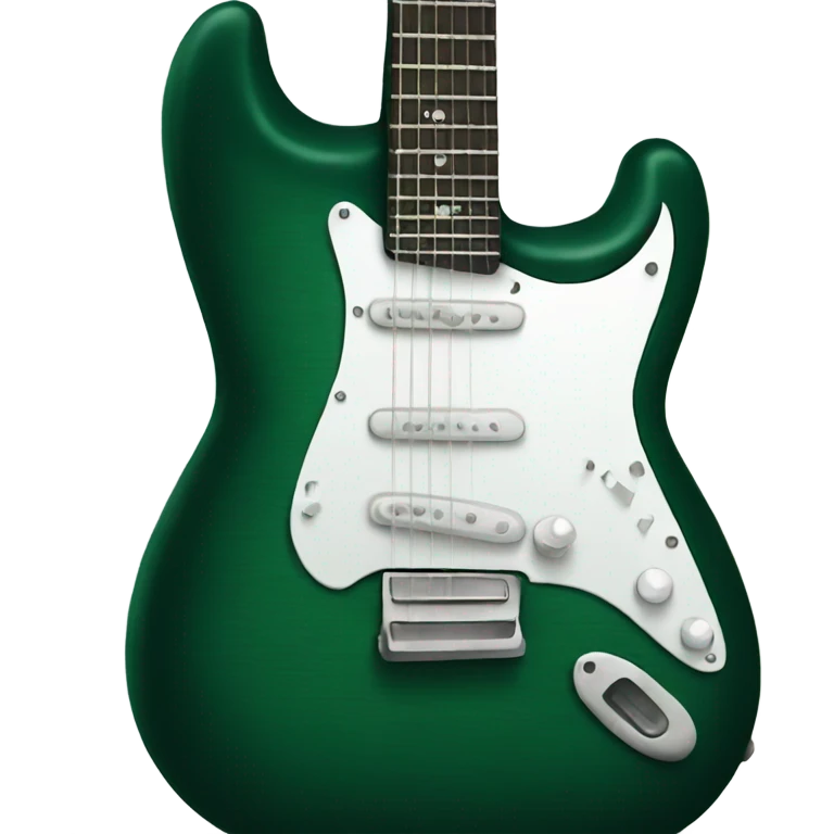 dark green guitar emoji
