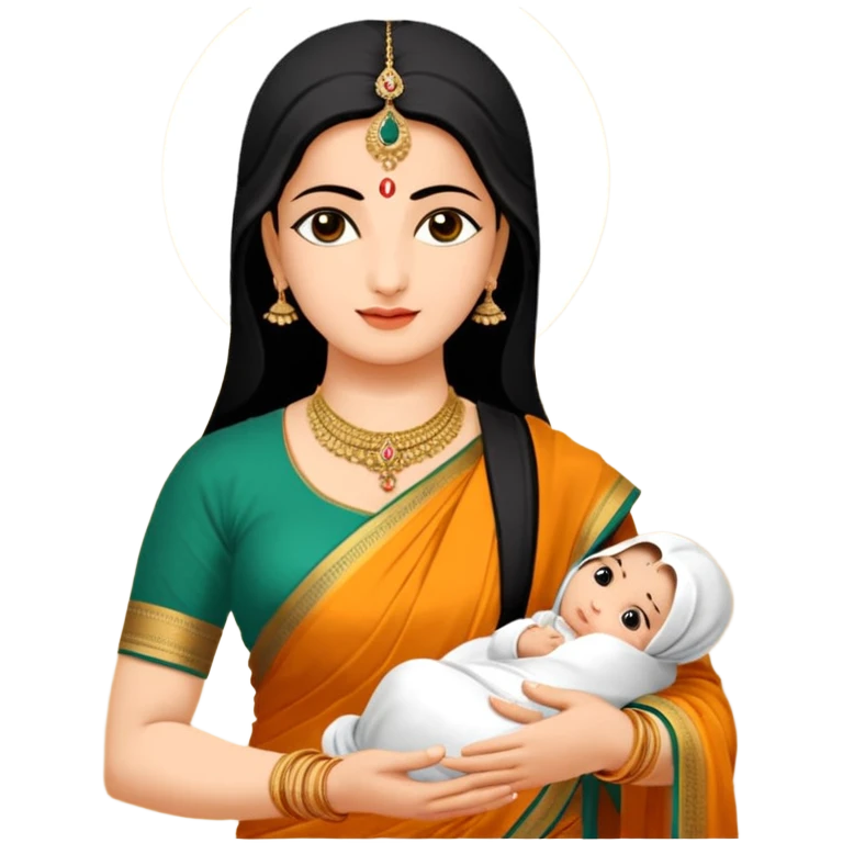 मॉं दुर्गा देवी और सिंह emoji