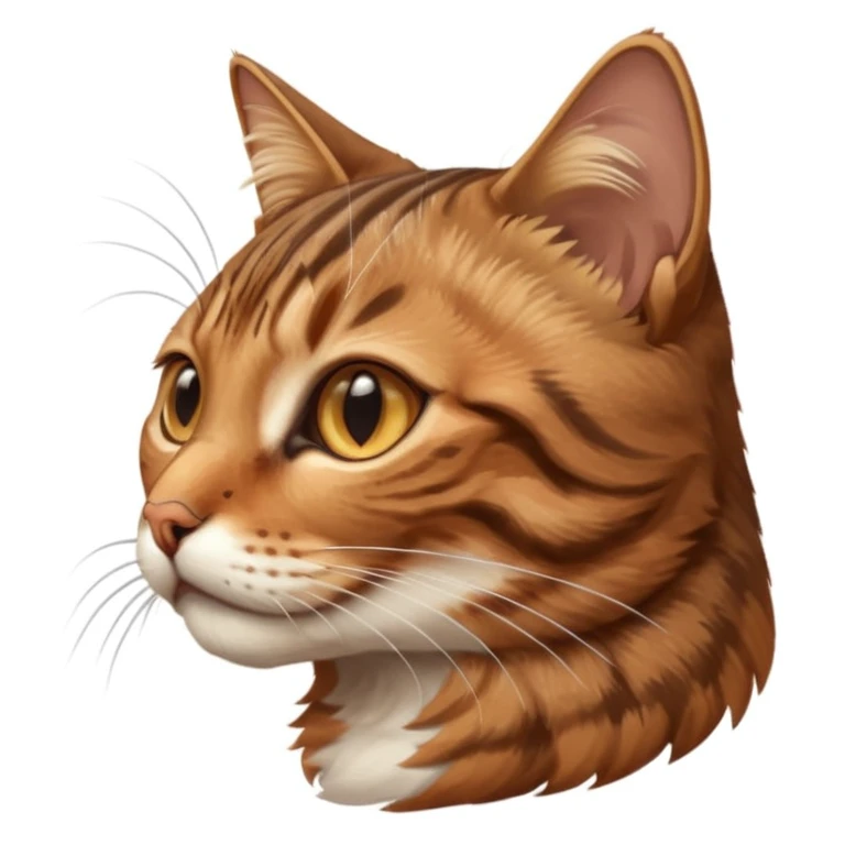 realistic cat from a side angle emoji
