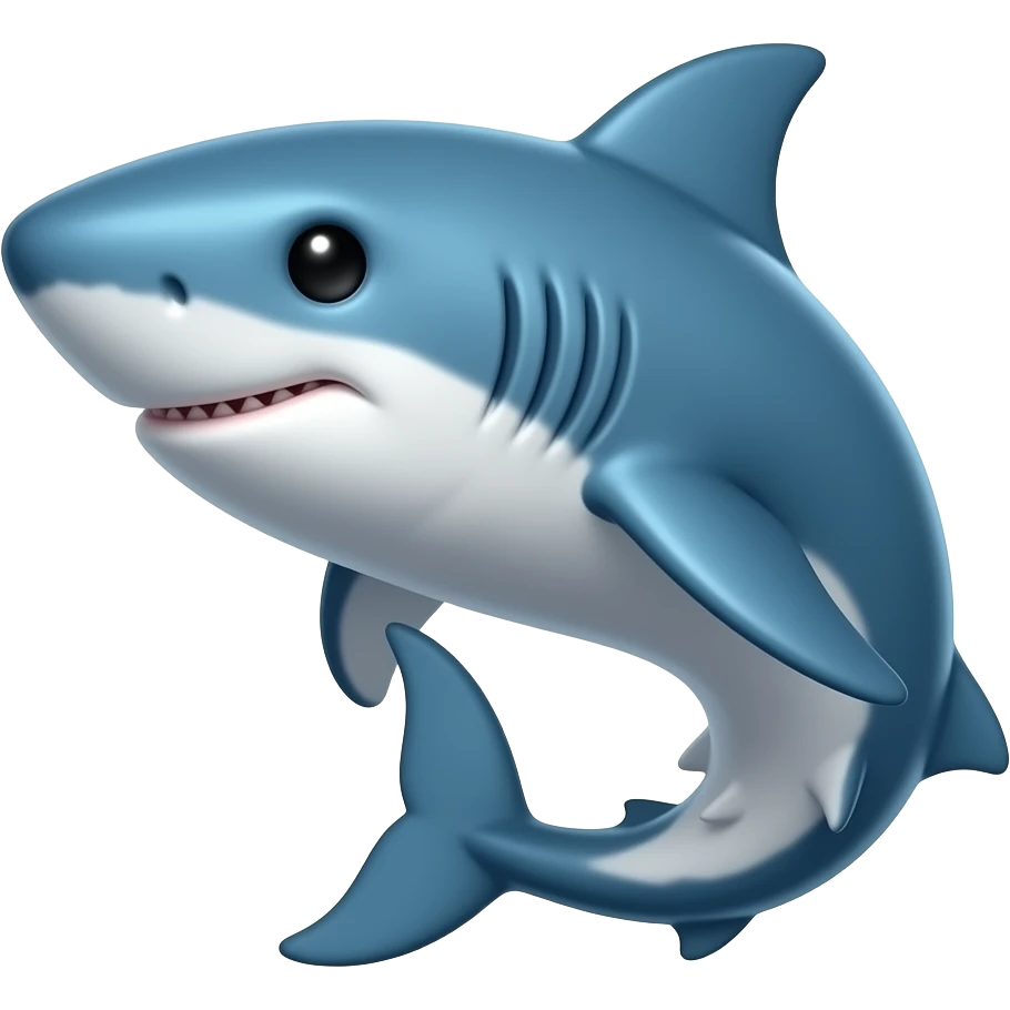 Shark whale fusion emoji