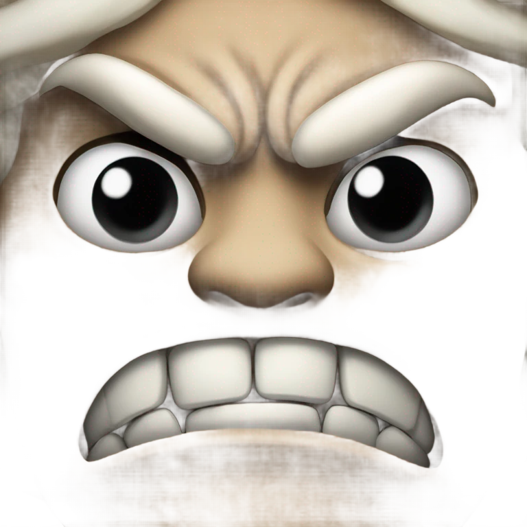Super aggressive 👹 emoji