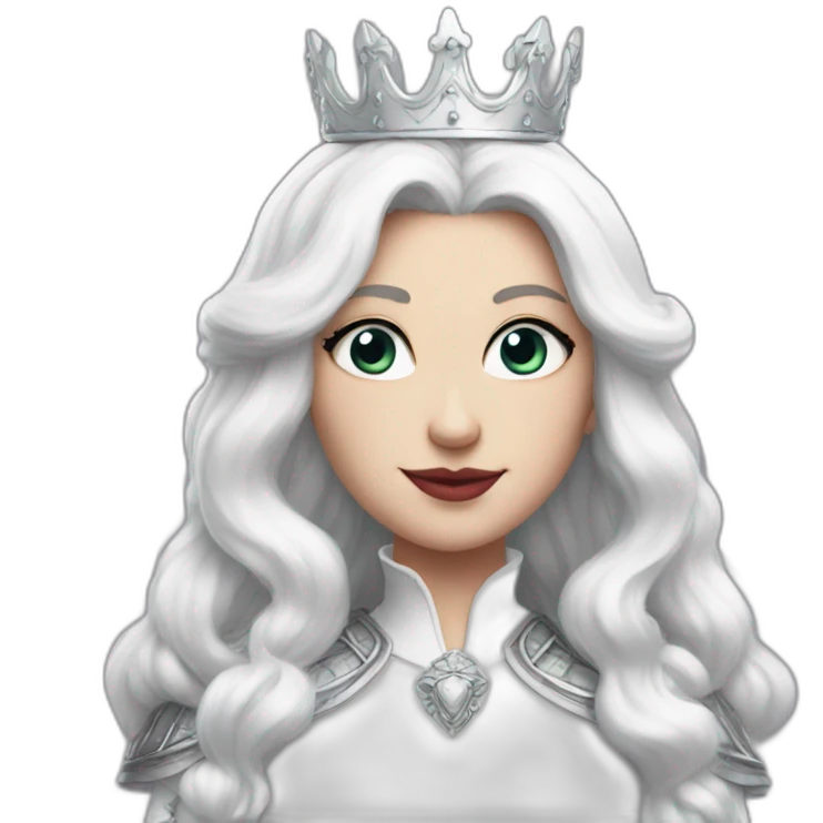 Thicc white queen emoji