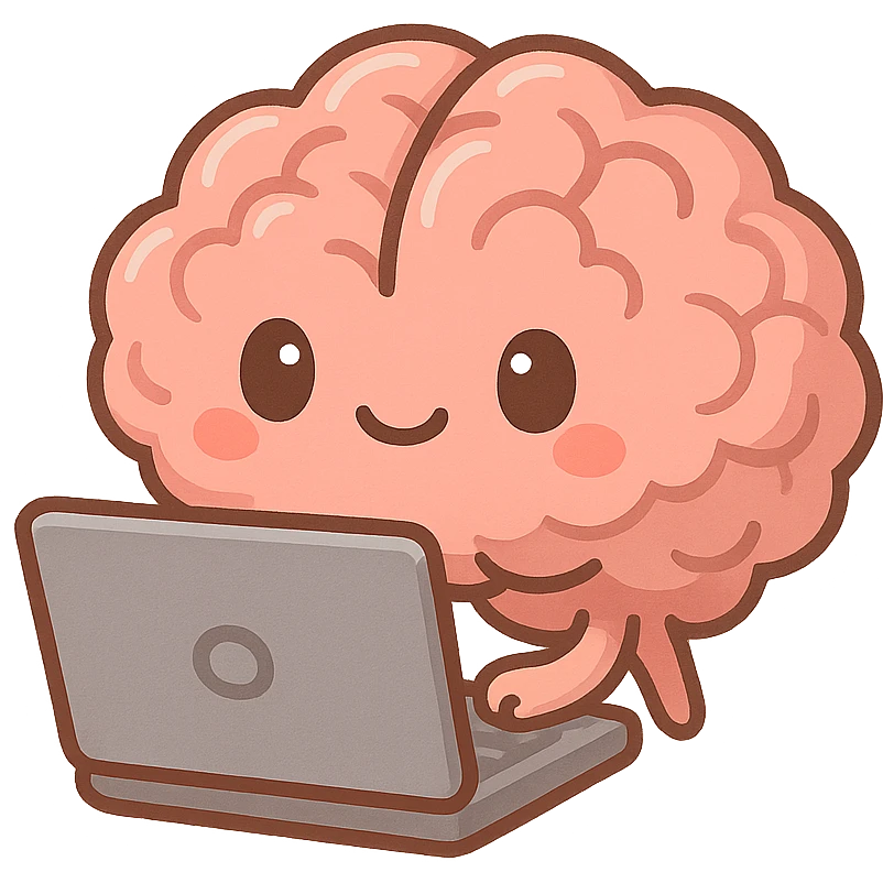 Brainwrote computer without text emoji