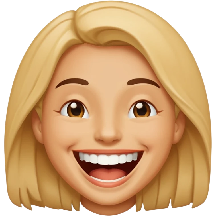 Funny laugh emoji
