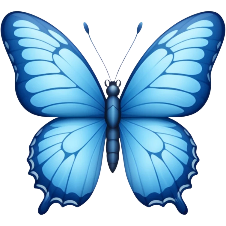 blue butterfly emoji