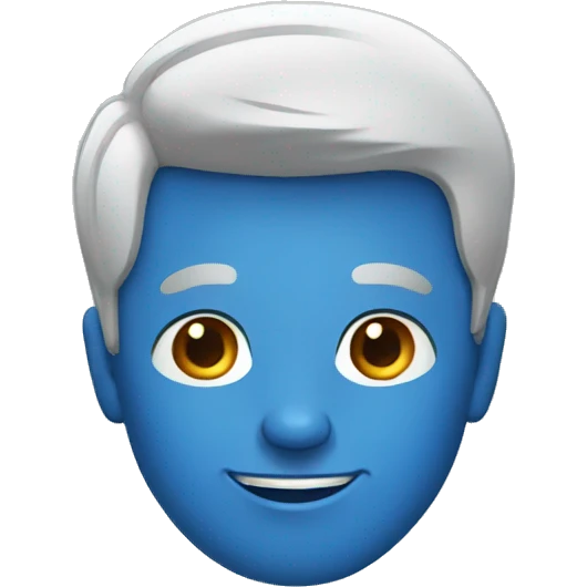 man in bue shirt emoji