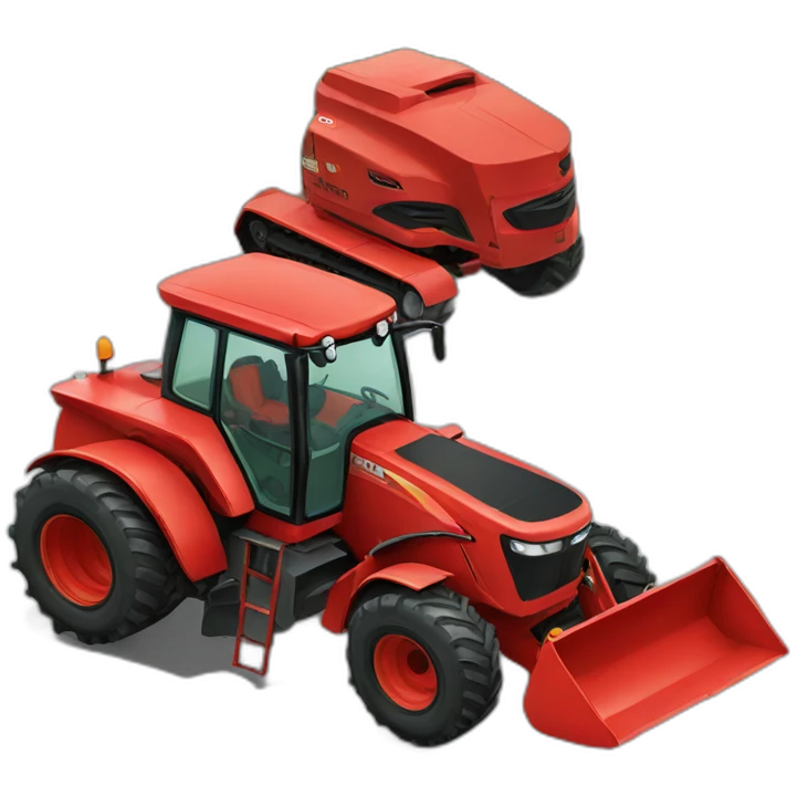red tracktor emoji