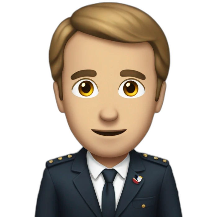 Macron face  emoji