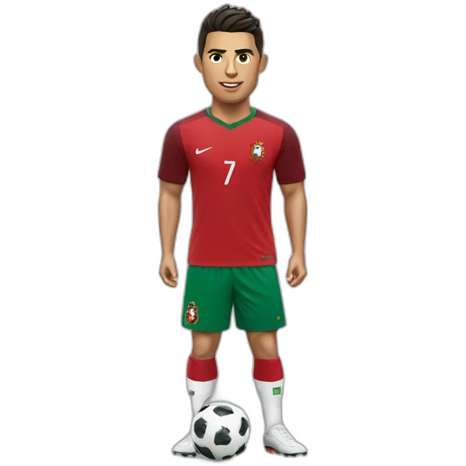 Cristiano Ronaldo with portugal shirt emoji