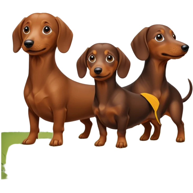 Perros salchicha emoji