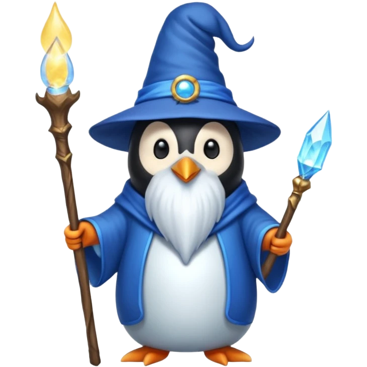 Penguin Wizard emoji
