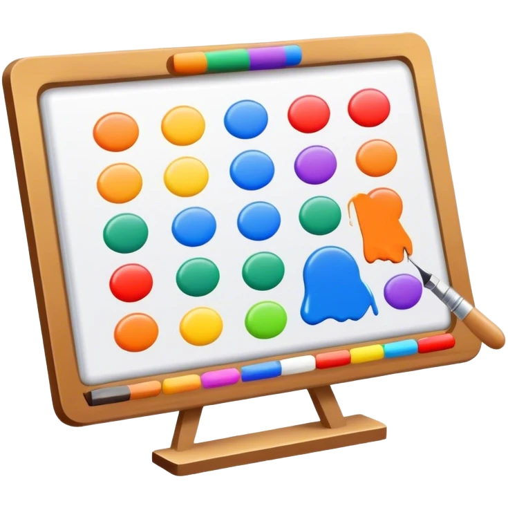 creative painting board emoji