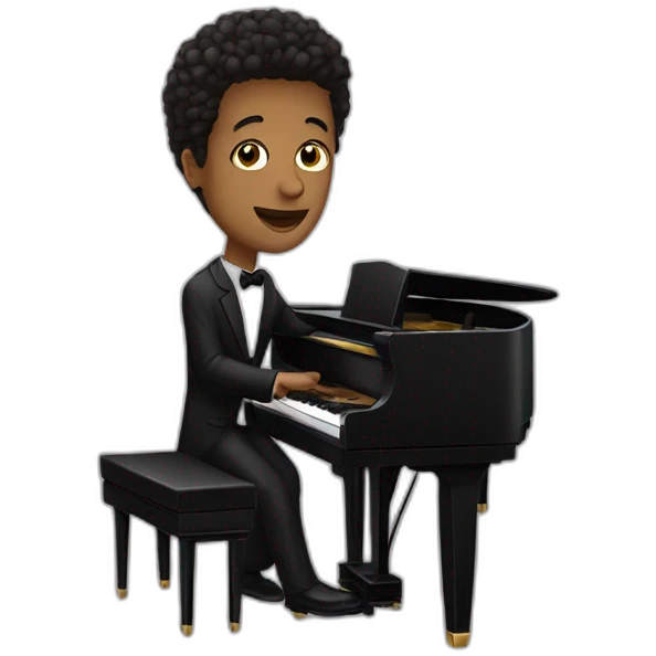 Pianista cantante  emoji