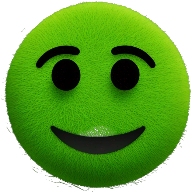 Smiley emoji laid on grass emoji