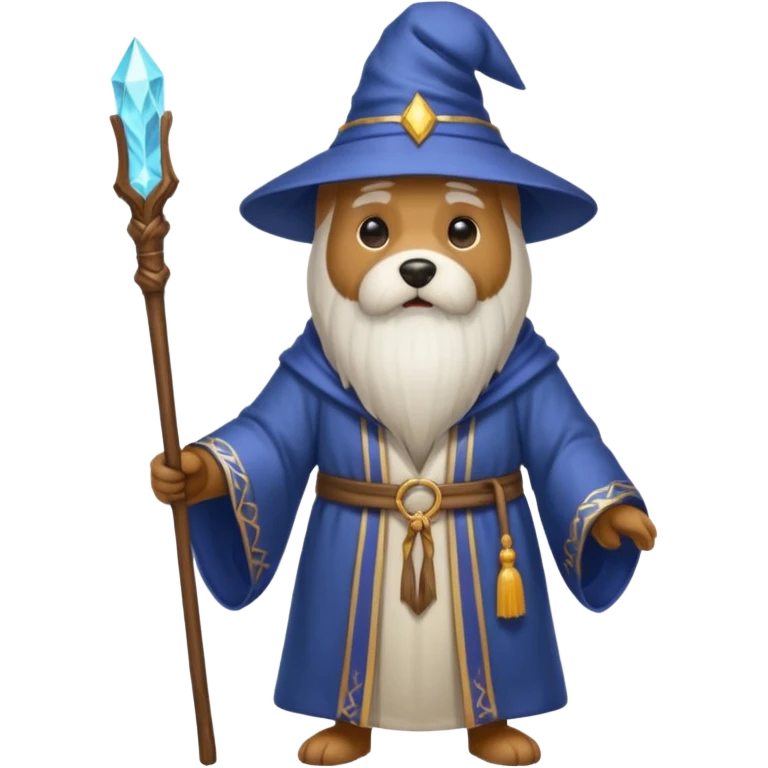 Dog wizard emoji