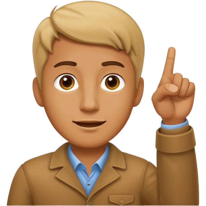 Mano señalando arriba emoji