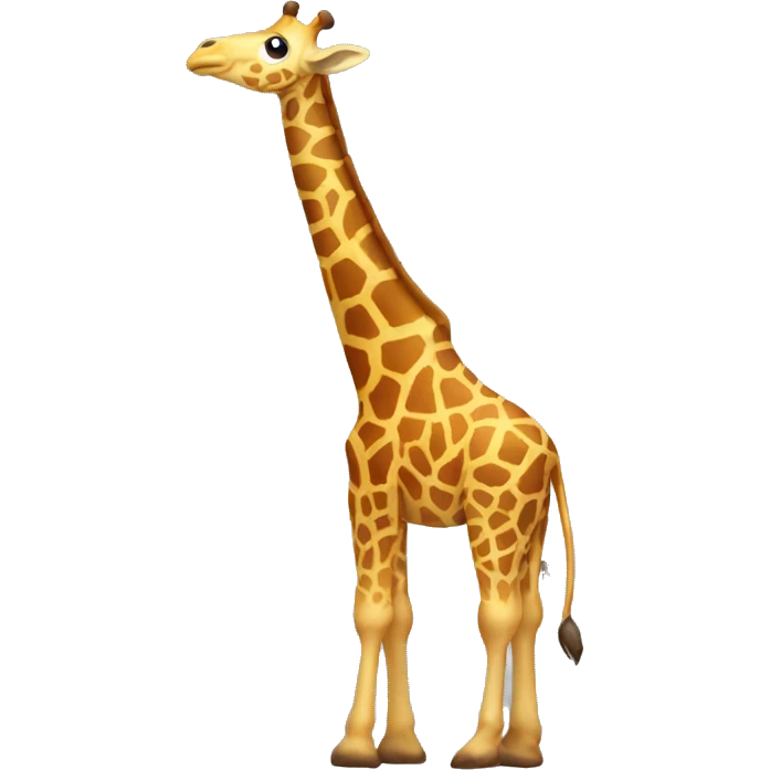 Giraffe pooping emoji