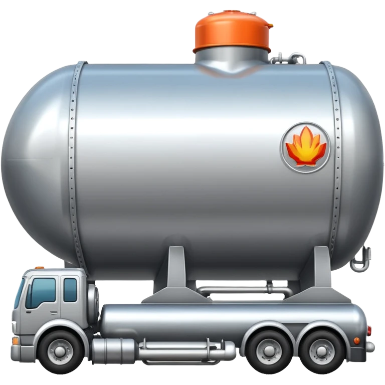 create an ultra realistic American modern gas tanker emoji