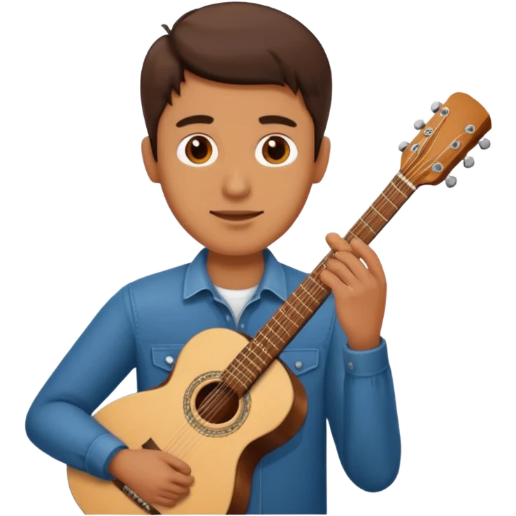man holding guitar emoji