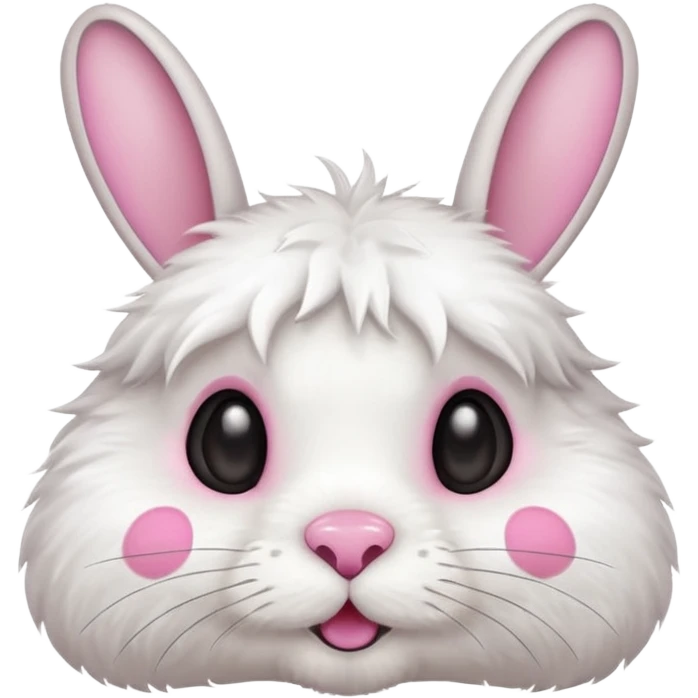 rabbit face with a paw print emoji
